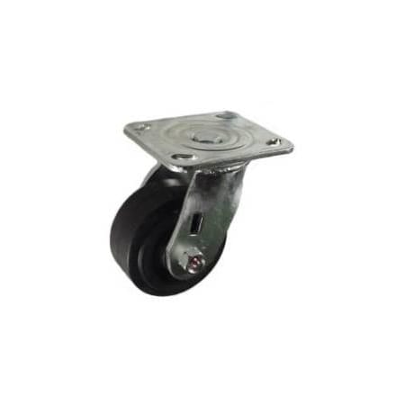 Mapp Caster 4"X2" Rubber on Nylon Wheel Swivel Caster - 400 Lbs Capacity 146RNB420S